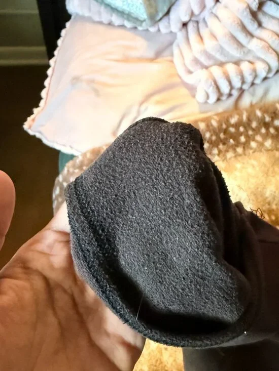 Aeropostale M Brown Low Rise Flare Fleece Sweatpants Pink “AERO NYC” Logo (Worn) - Picture 5 of 7